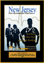 NJ Most Recognized Physicians 2011 Award
